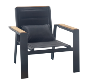 geneva lounge chair – nero
