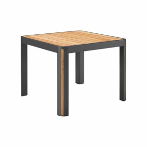 geneva square dining table – nero
