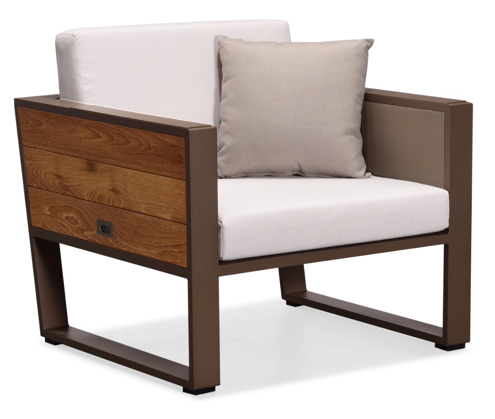 york lounge chair – latte product image