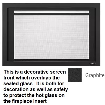firescreen 30 inch screen front – graphite