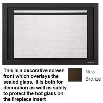 firescreen 30 inch screen front – new bronze