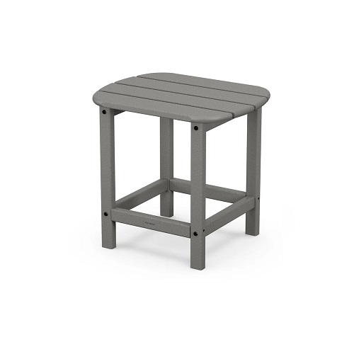 south beach 18 inch side table in slate grey