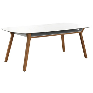 sheldon rectangular dining table – bianco