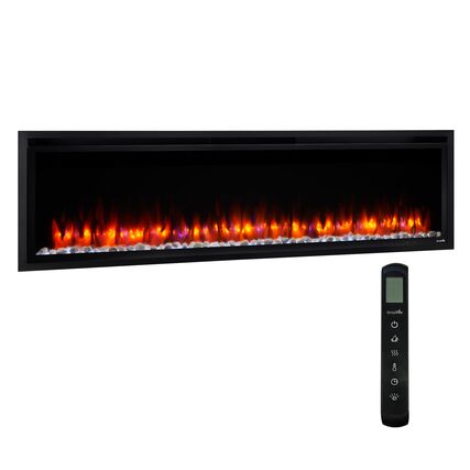60 inch allusion platinum electric fireplace