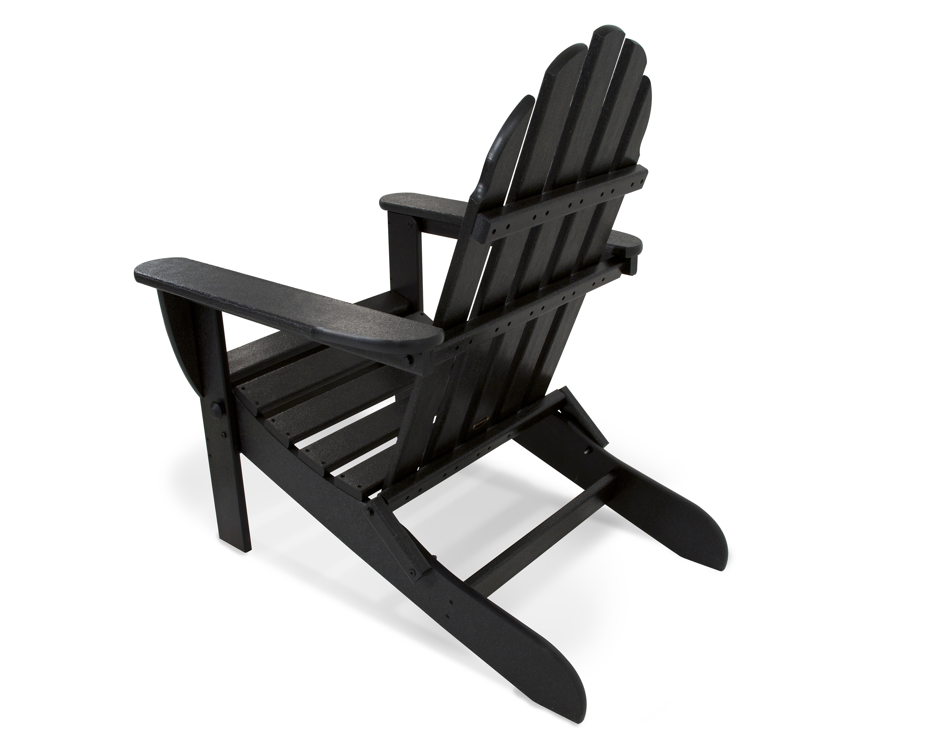 classic folding adirondack chair in black product image