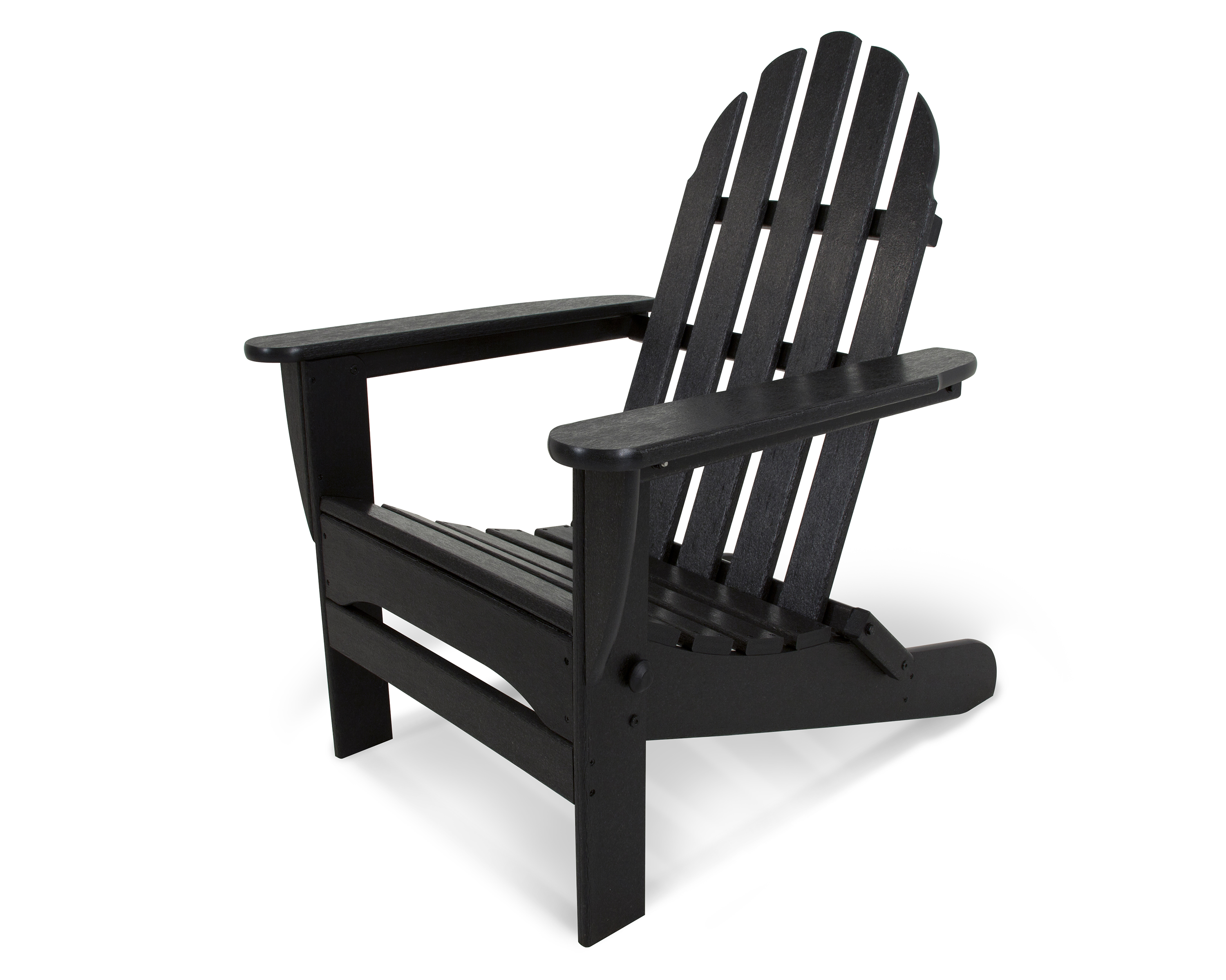 classic folding adirondack chair in black thumbnail image