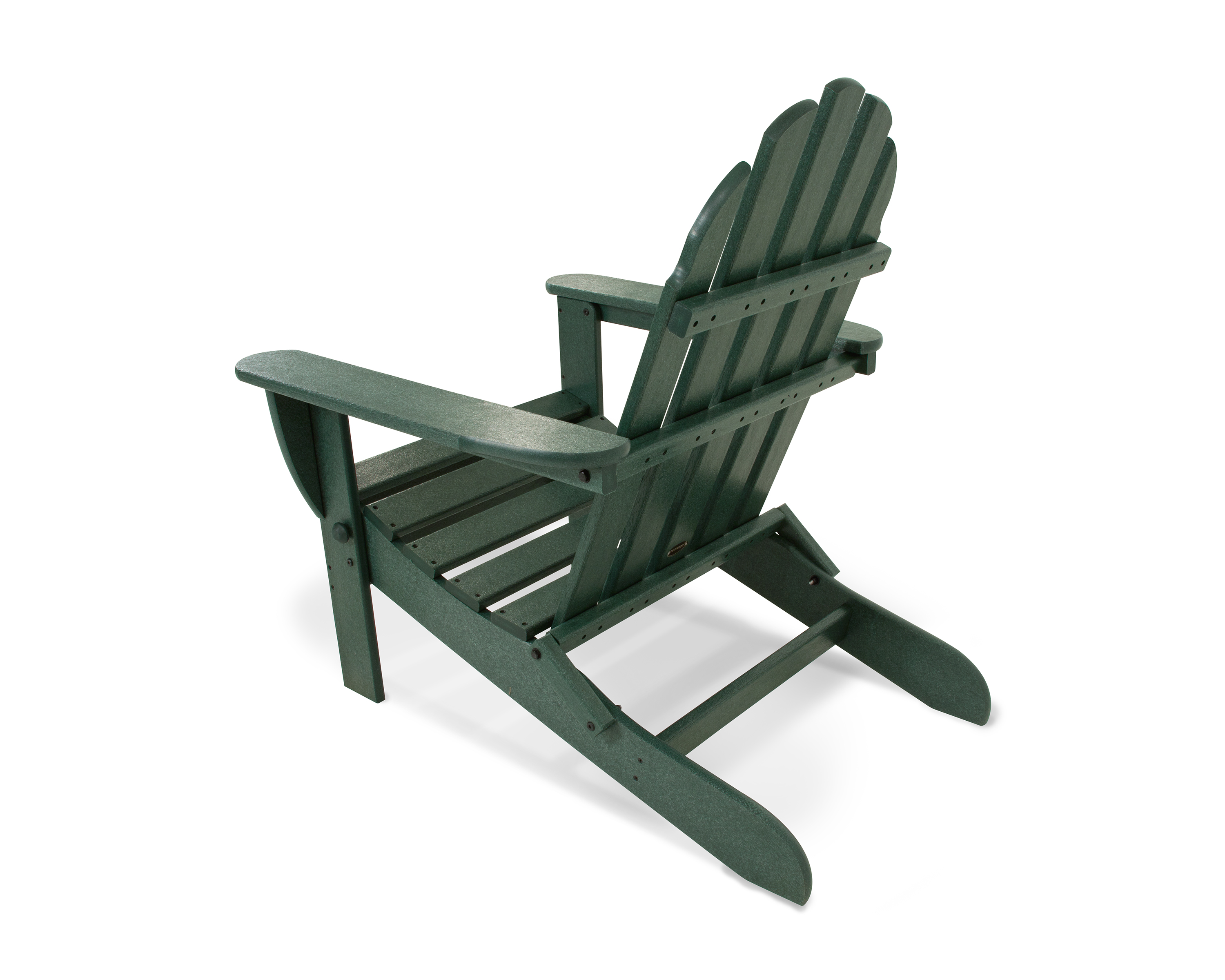 classic folding adirondack chair in green product image