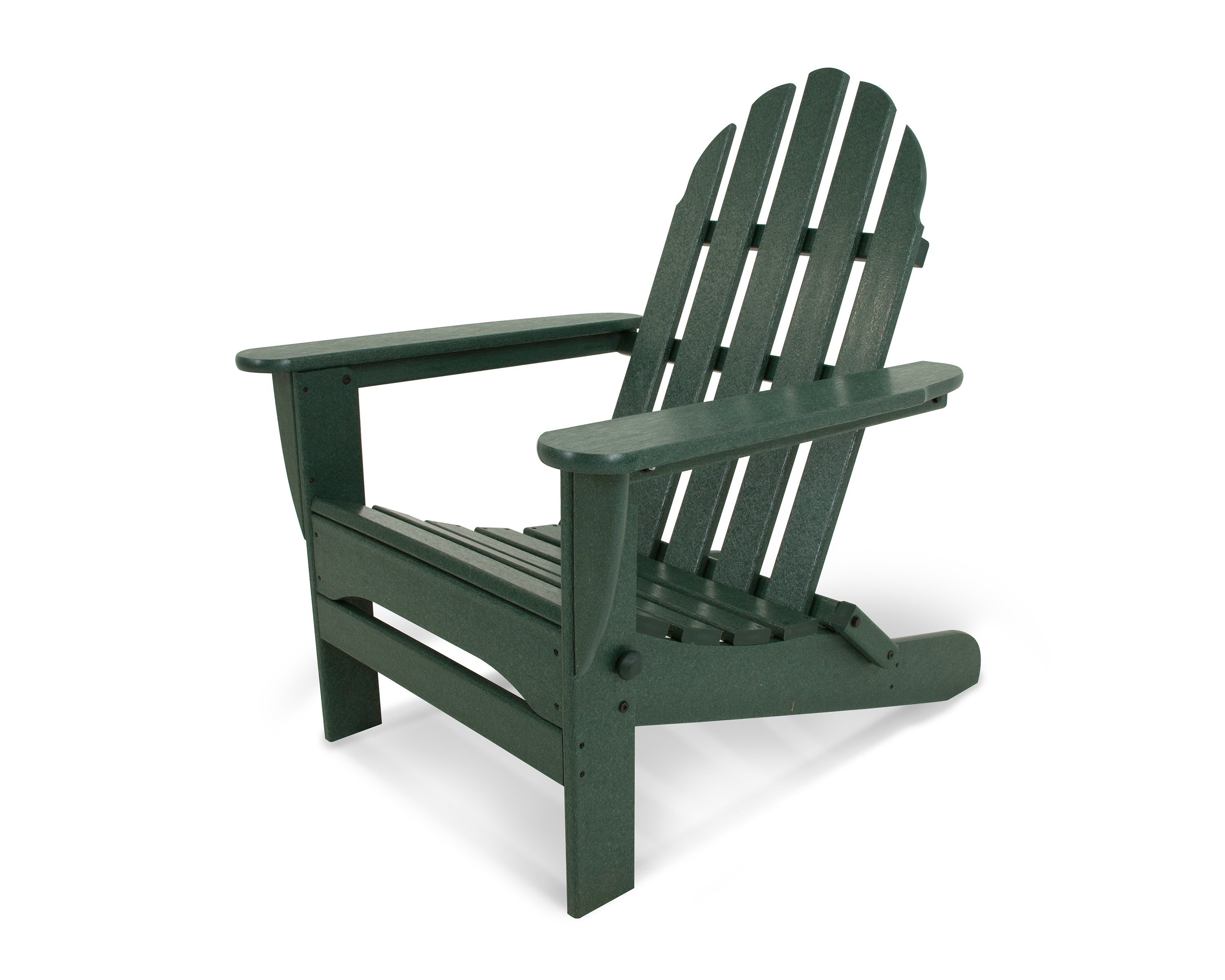 classic folding adirondack chair in green thumbnail image