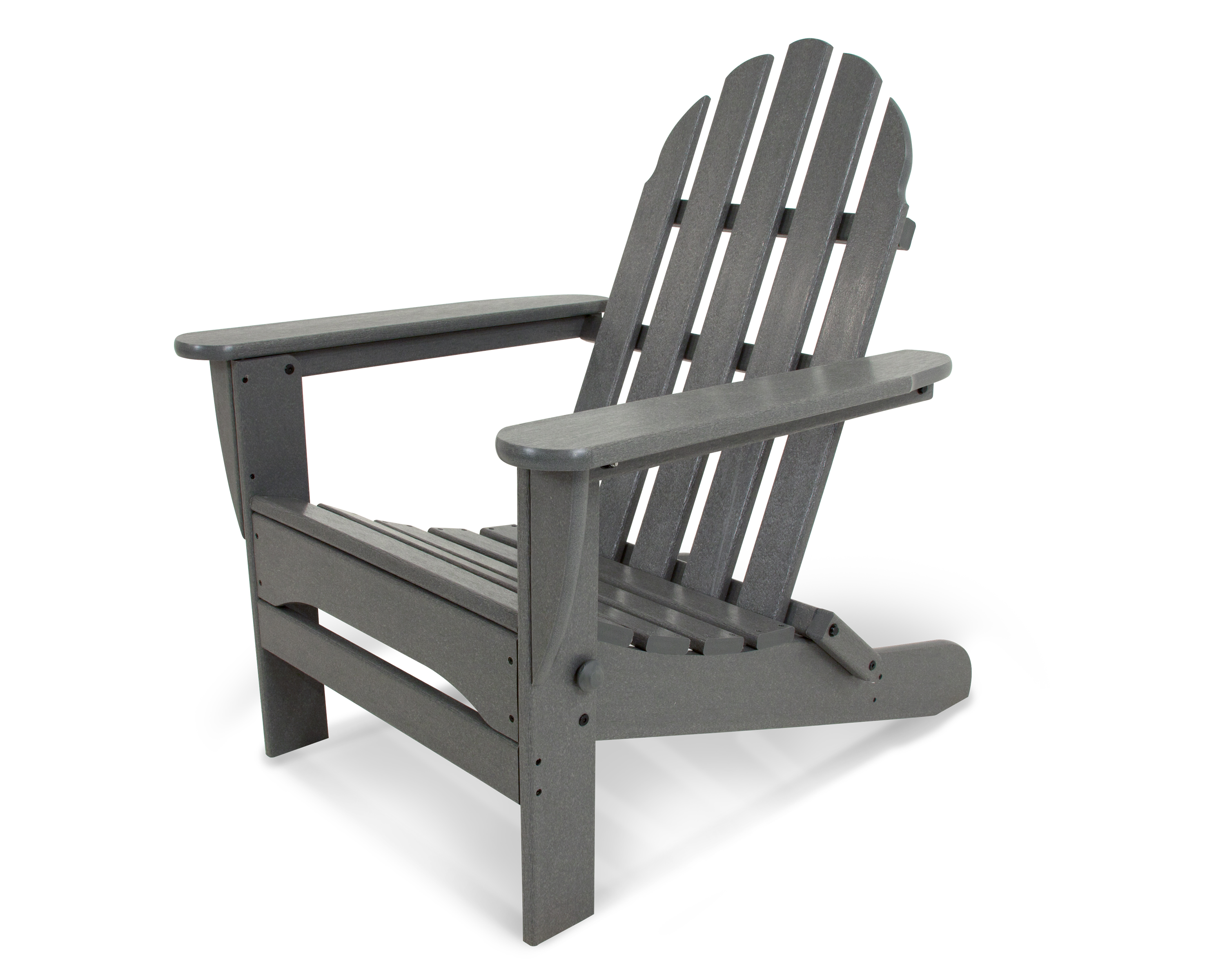 classic folding adirondack chair in slate grey thumbnail image