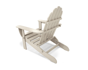 classic folding adirondack chair in sand