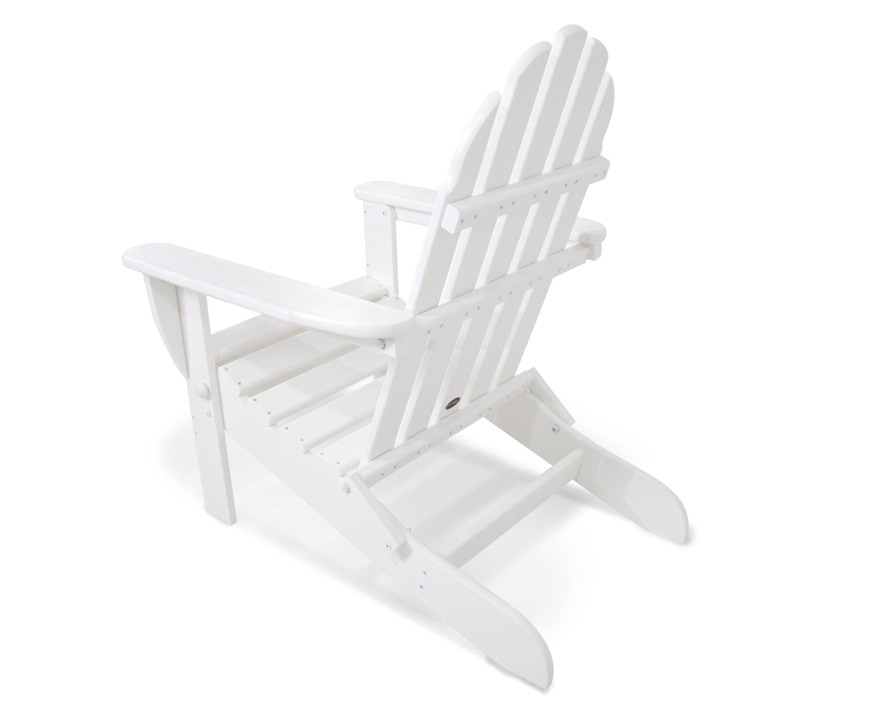 classic folding adirondack chair in white thumbnail image