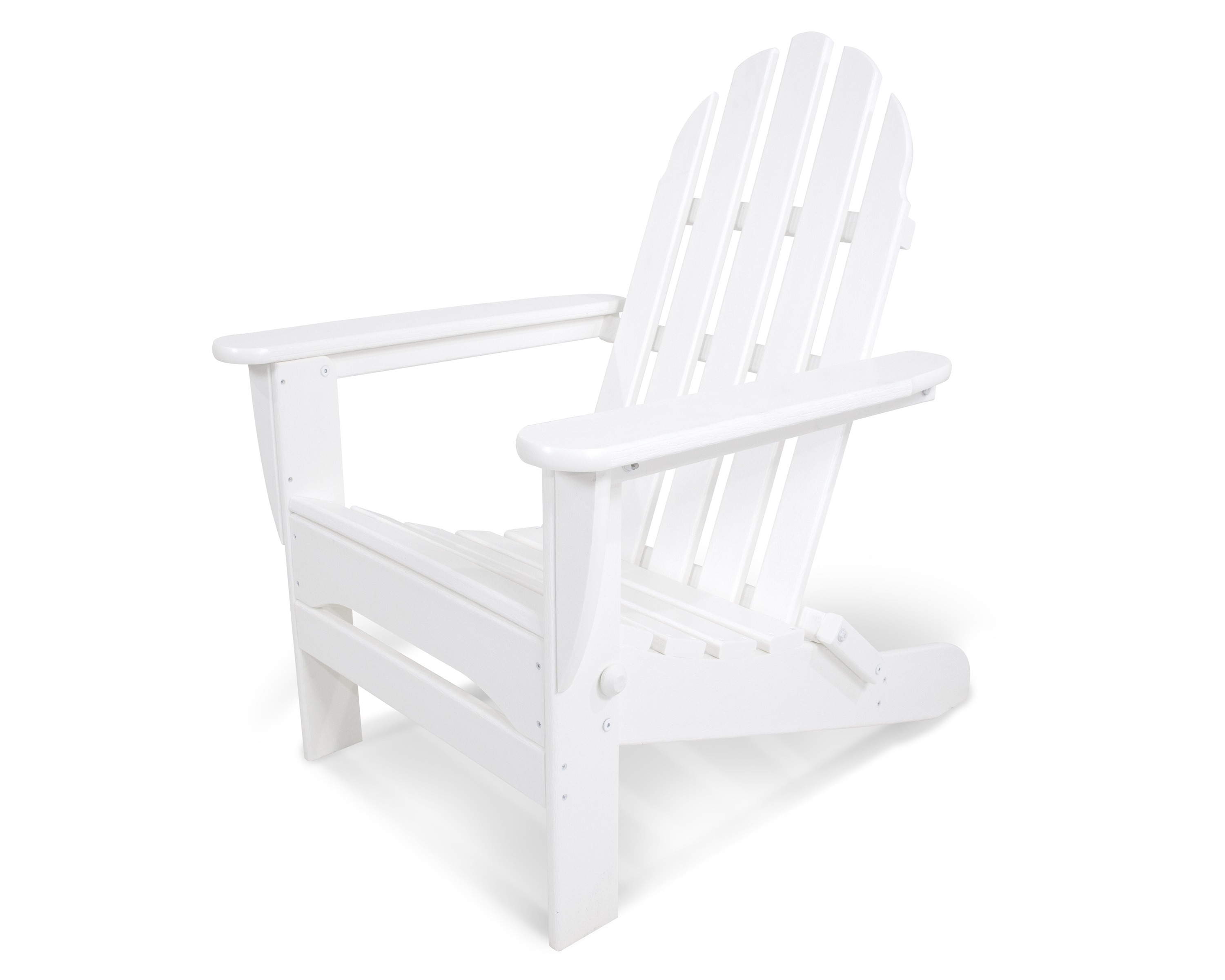 classic folding adirondack chair in white thumbnail image
