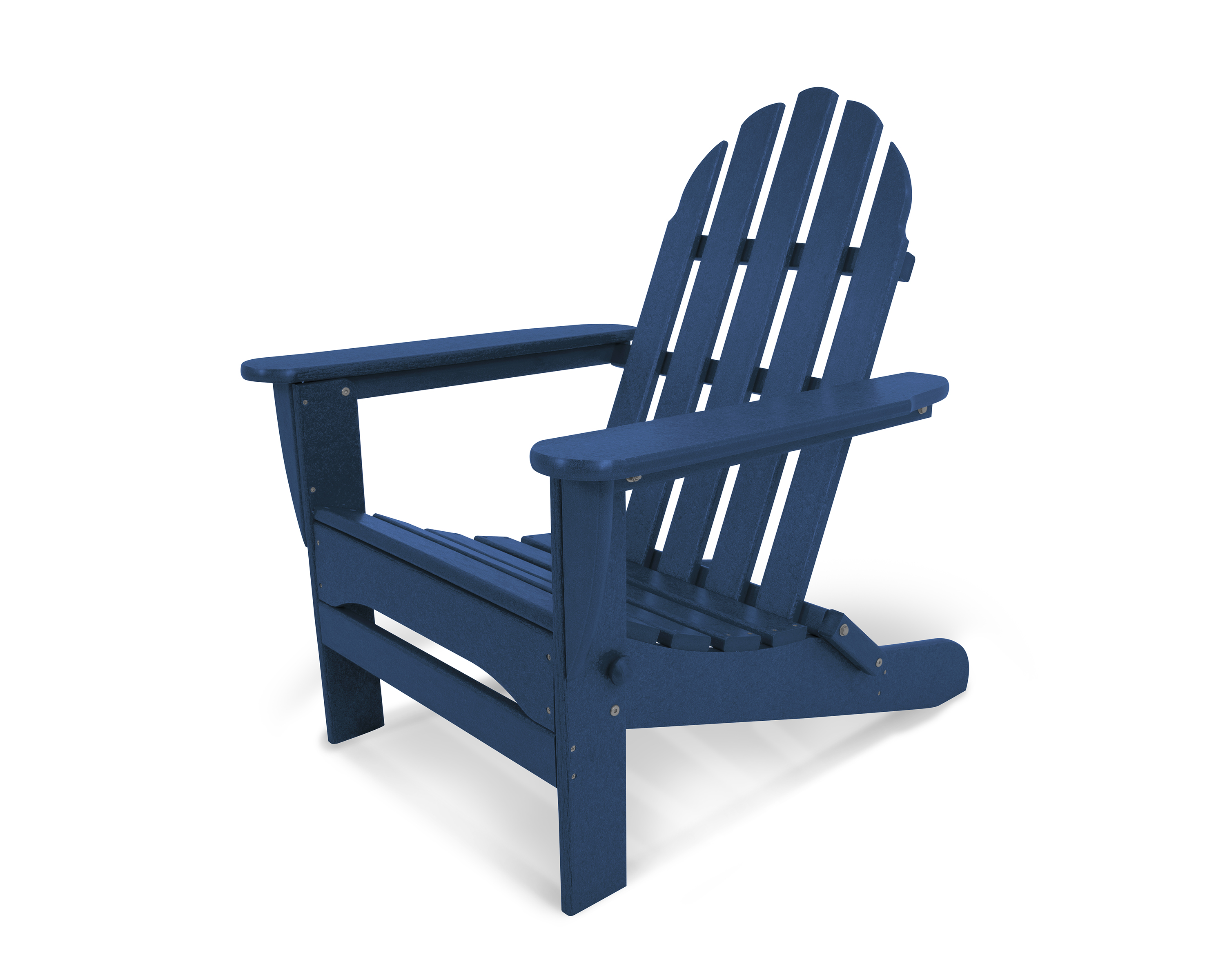 classic folding adirondack chair in navy thumbnail image