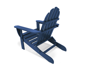 classic folding adirondack chair in navy