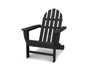 classic adirondack chair in black