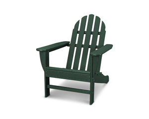 classic adirondack chair in green