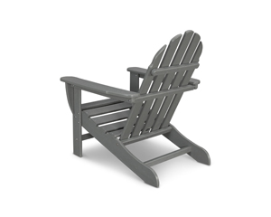 classic adirondack chair in slate grey