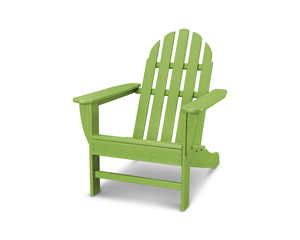 classic adirondack chair in lime