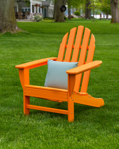 classic adirondack chair in tangerine