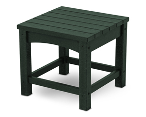 club 18 inch end table in green