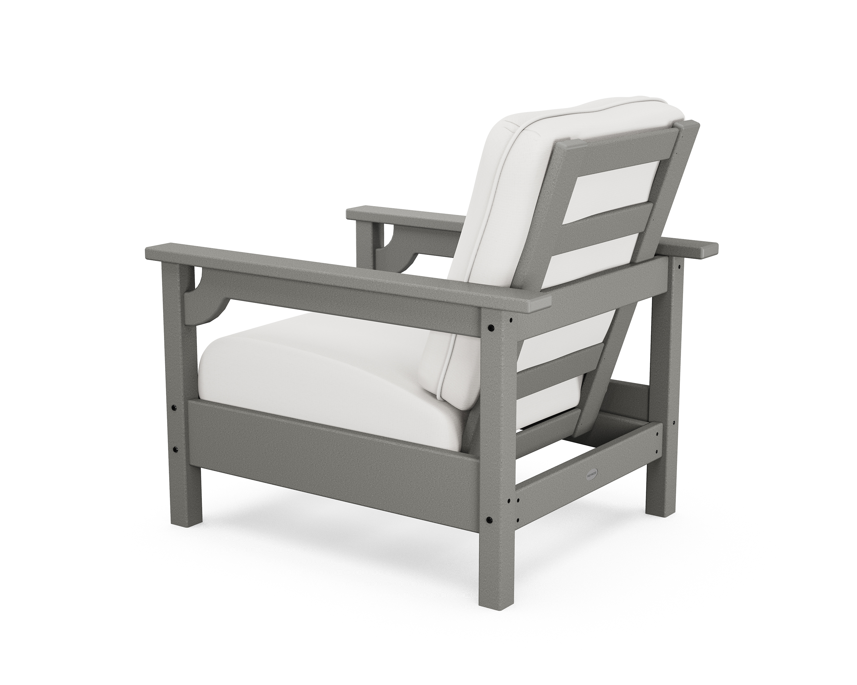 club chair in slate grey / textured linen thumbnail image