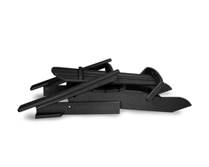 palm coast folding adirondack in black thumbnail