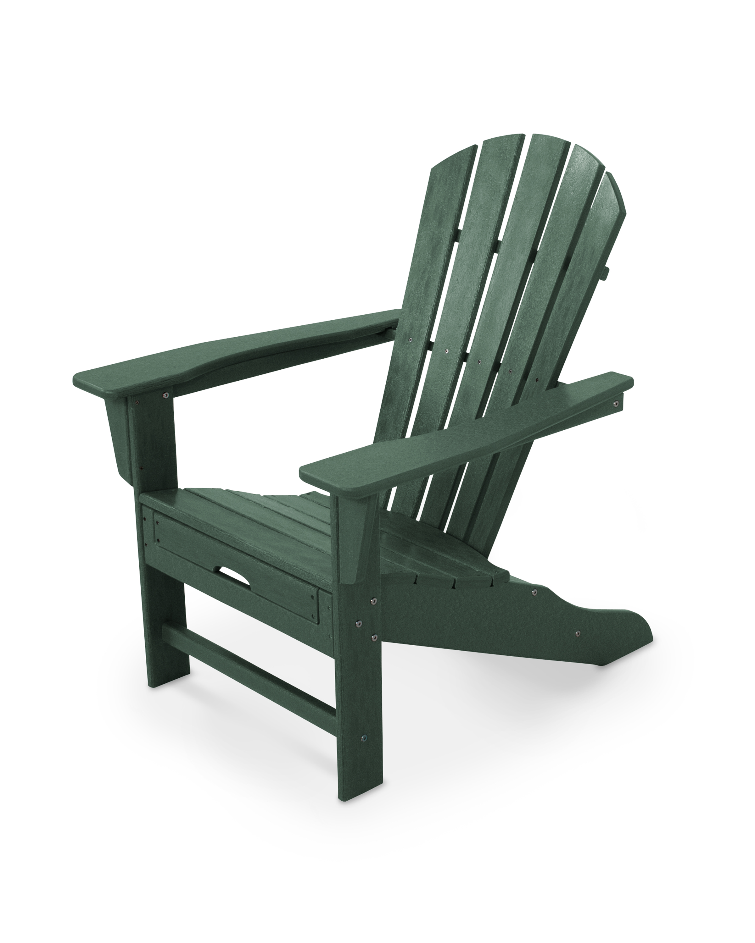 palm coast ultimate adirondack with hideaway ottoman in green thumbnail image