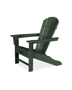 palm coast ultimate adirondack with hideaway ottoman in green