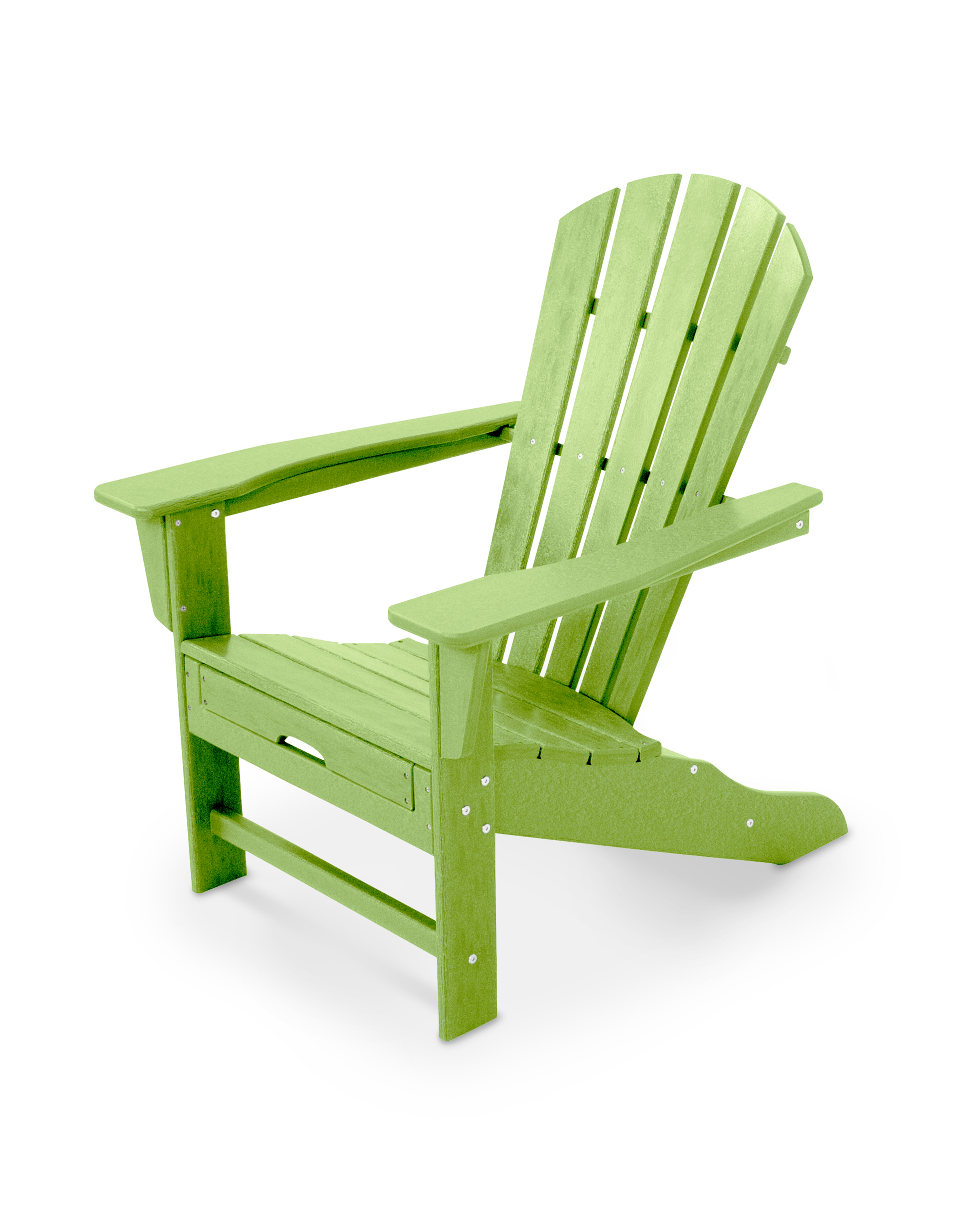 palm coast ultimate adirondack with hideaway ottoman in lime thumbnail image