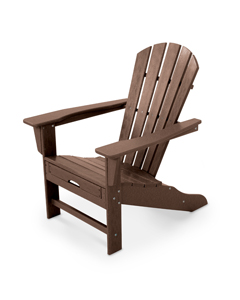 palm coast ultimate adirondack with hideaway ottoman in mahogany thumbnail