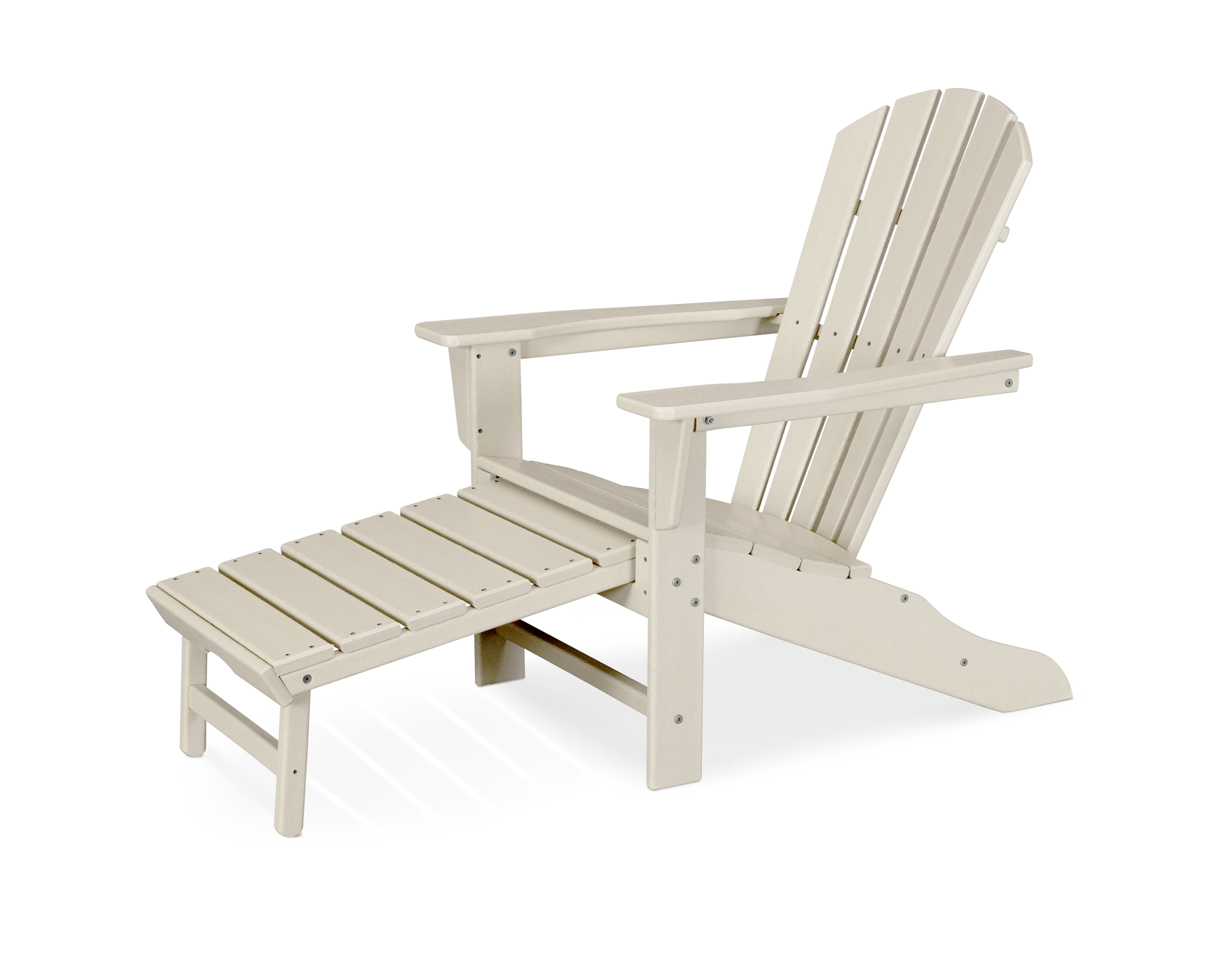 palm coast ultimate adirondack with hideaway ottoman in sand thumbnail image