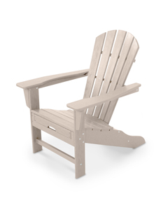 palm coast ultimate adirondack with hideaway ottoman in sand thumbnail