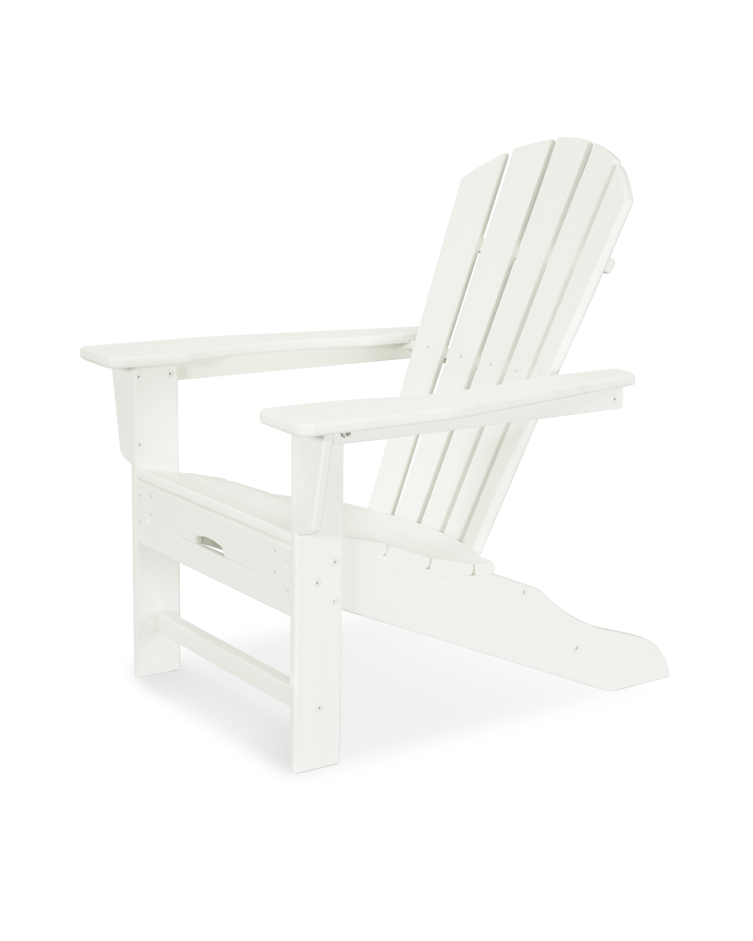 palm coast ultimate adirondack with hideaway ottoman in vintage white thumbnail image