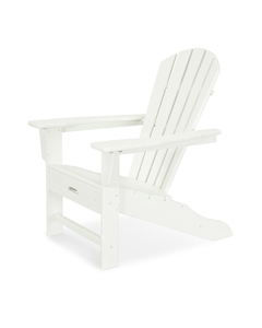 palm coast ultimate adirondack with hideaway ottoman in vintage white