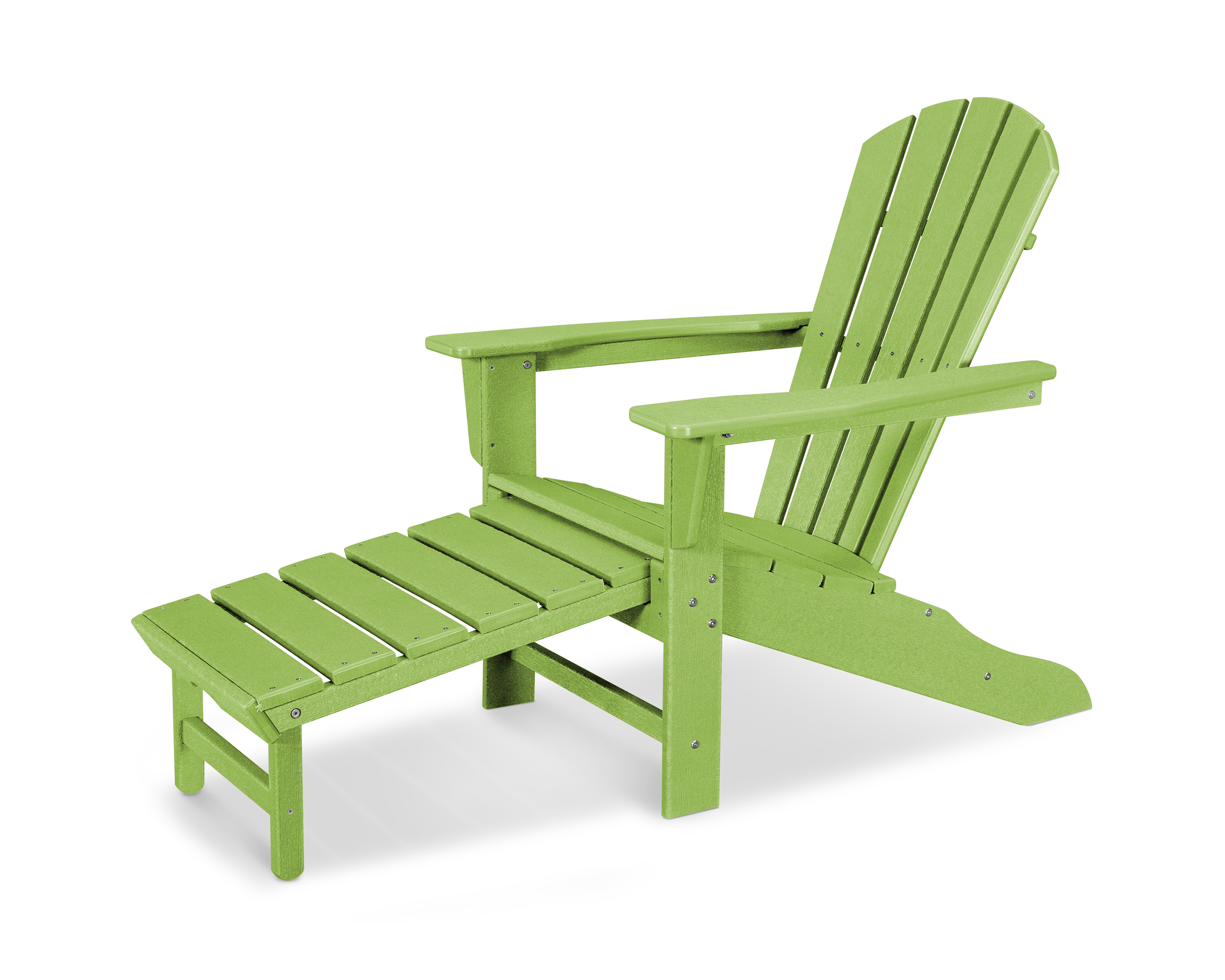 palm coast ultimate adirondack with hideaway ottoman in vintage lime thumbnail image