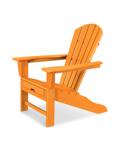 palm coast ultimate adirondack with hideaway ottoman in vintage tangerine