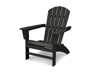 nautical adirondack chair in black