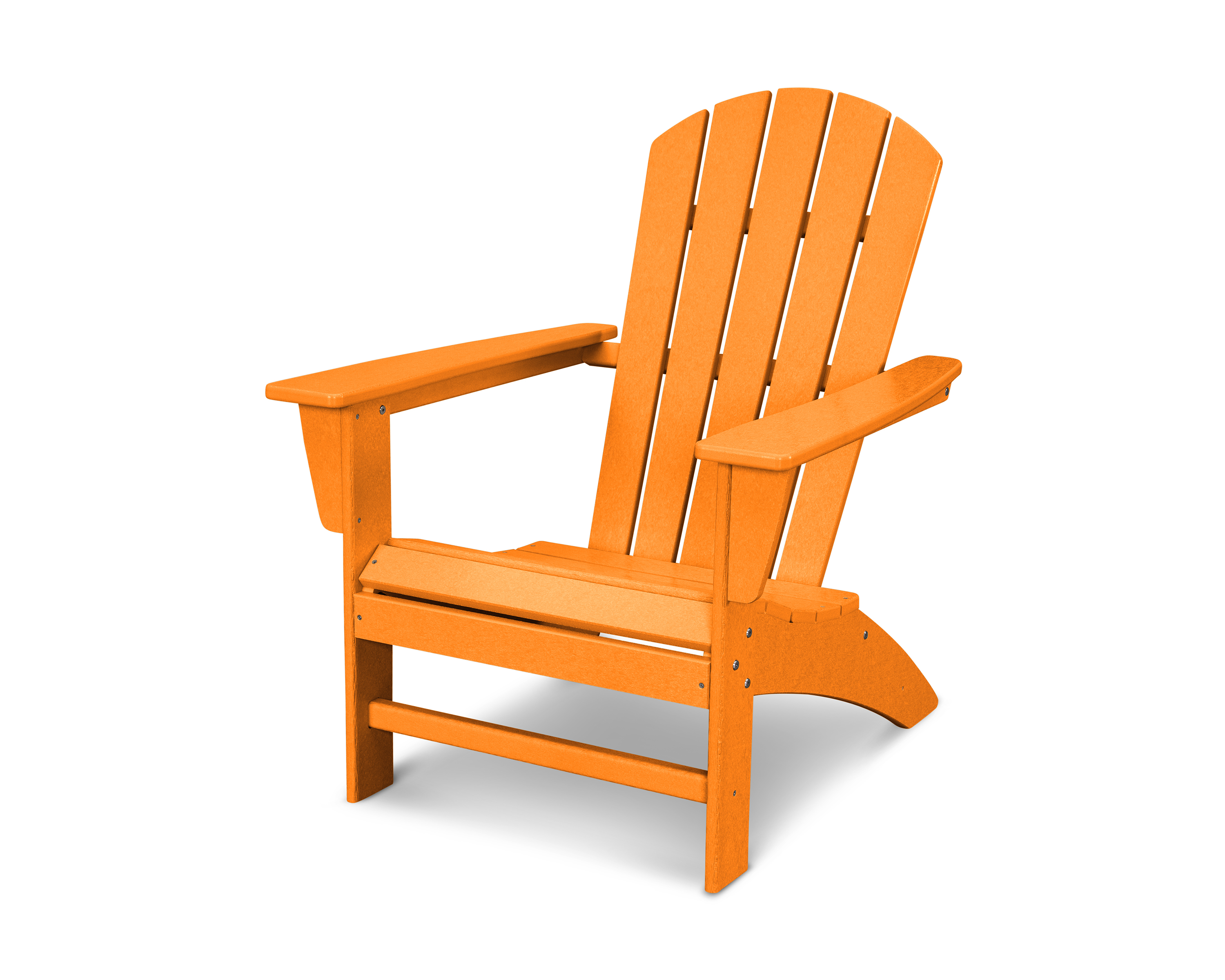 POLYWOOD Nautical Adirondack Chair in Tangerine 