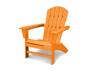 nautical adirondack chair in tangerine