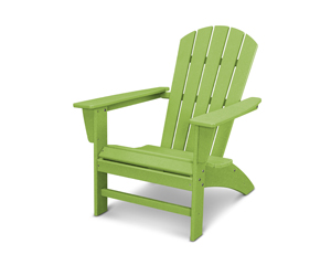 nautical adirondack chair in vintage lime
