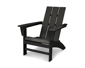 modern adirondack chair in black