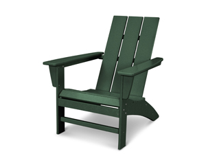 modern adirondack chair in green