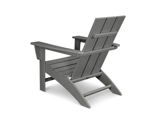modern adirondack chair in slate grey