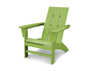 modern adirondack chair in lime