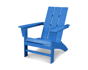 modern adirondack chair in pacific blue