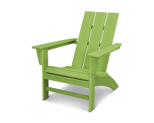 modern adirondack chair in vintage lime