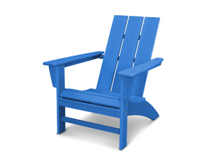 modern adirondack chair in vintage pacific blue