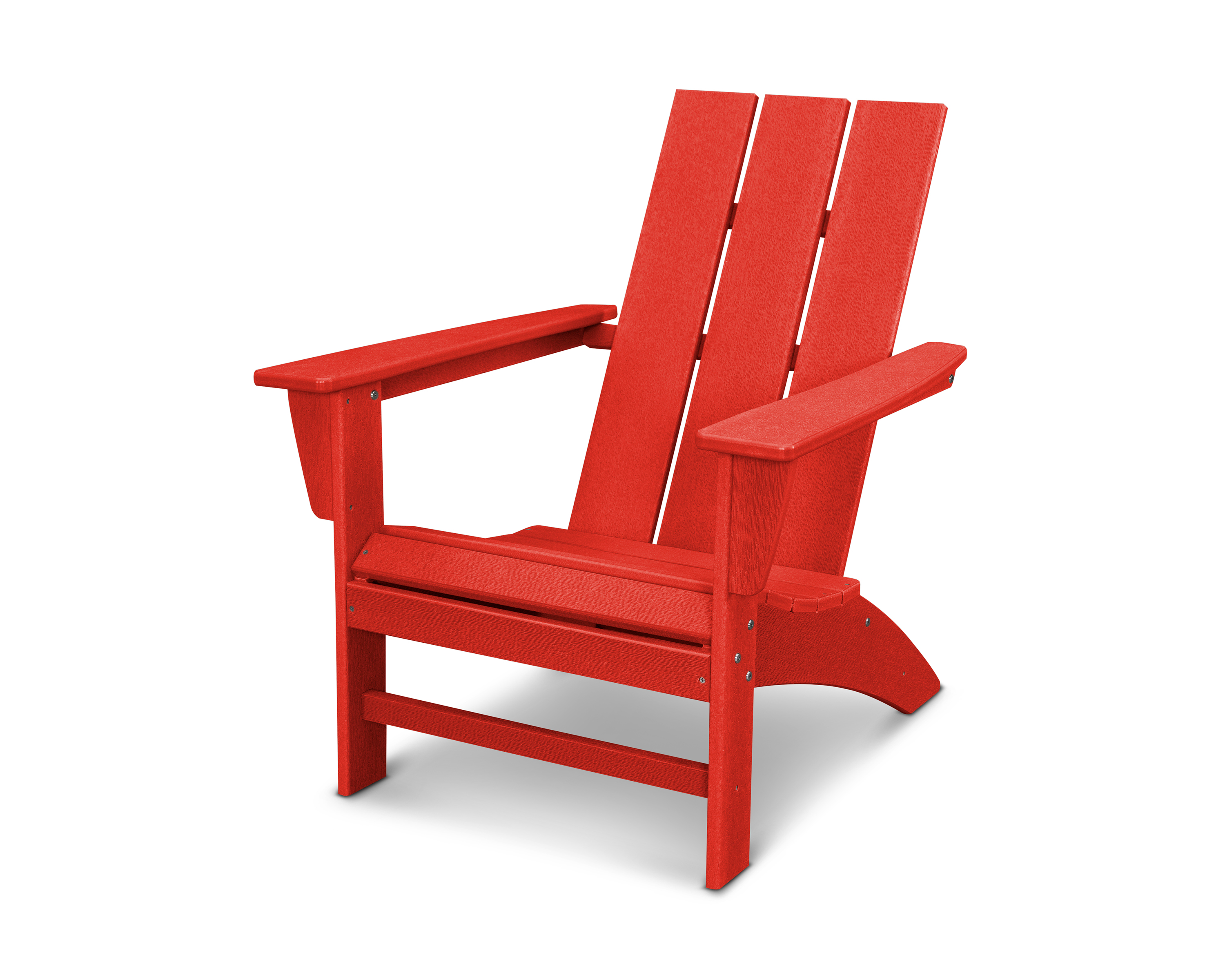 modern adirondack chair in vintage sunset red product image