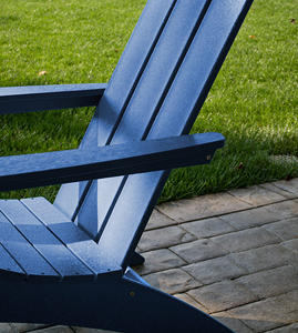 modern adirondack chair in navy thumbnail