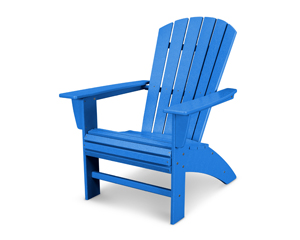 nautical curveback adirondack chair in pacific blue